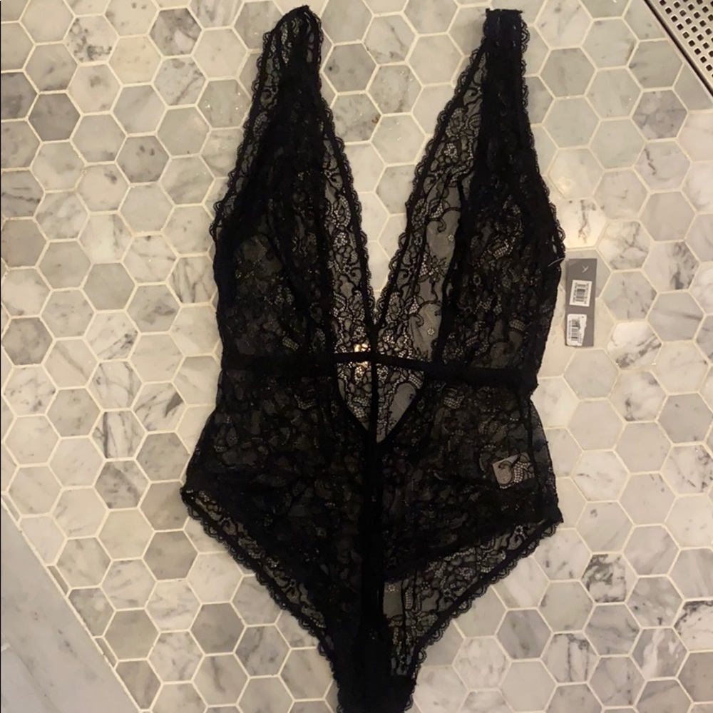 Lace bodysuit lingerie